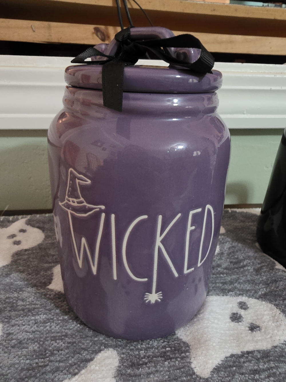 Purple Rae Dunn Wicked Canister